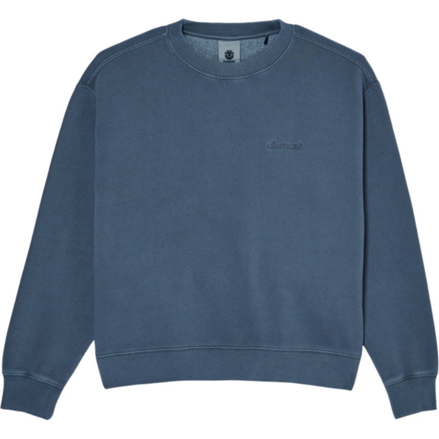 2026 Element Womens Lowcase Pigment Crew Sweatshirt ELJFT00133 - Dark Slate